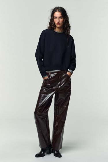 Zara Толстовка из гладкого трикотажа