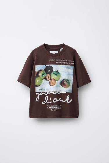 Zara Футболка с клетчатым принтом