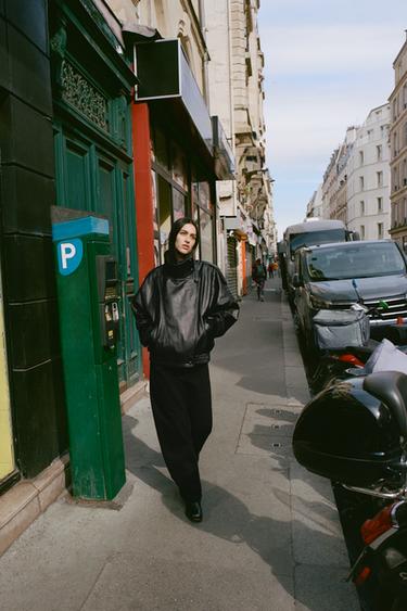 Zara Джинсы BARREL TRF с высокой посадкой