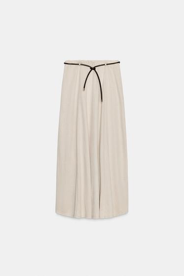 Zara Трикотажная юбка с ремнем