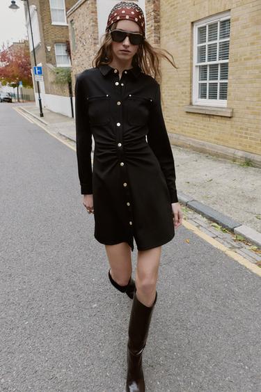 Zara Платье из крепа облегающего кроя
