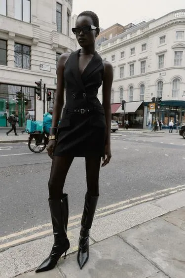 Мини-платье в стиле блейзера- Заказать в России