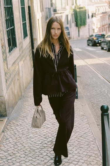 Zara Брюки комбинированные