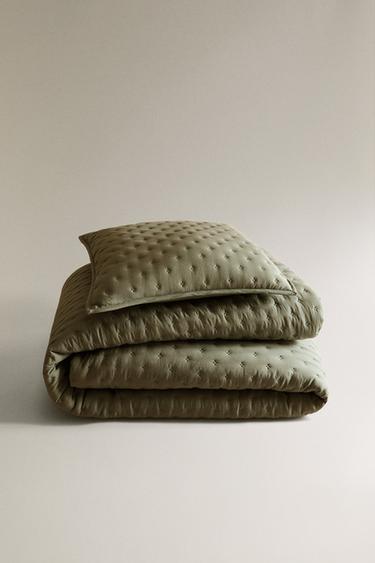 Zara Одеяло-покрывало с точечным узором купить с доставкой.