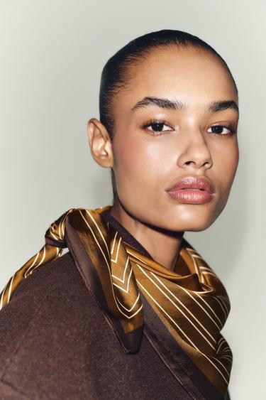 Zara Платок с принтом в полоску