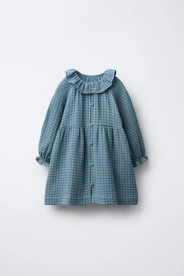 Платье в клетку из рельефной ткани BENSIMON ® X ZARA