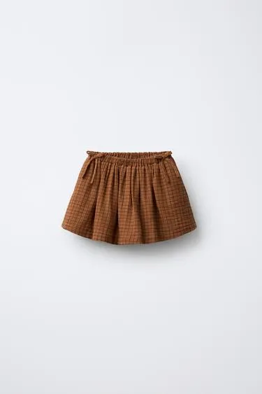 Юбка-шорты в клетку с бантами BENSIMON ® X ZARA