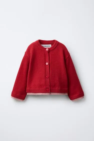 Вязаный кардиган с контрастным краем BENSIMON ® X ZARA