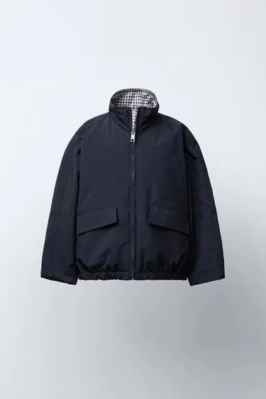Двусторонняя куртка в клетку WATER REPELLENT BENSIMON ® X ZARA
