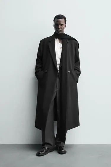 Двубортное пальто RELAXED FIT