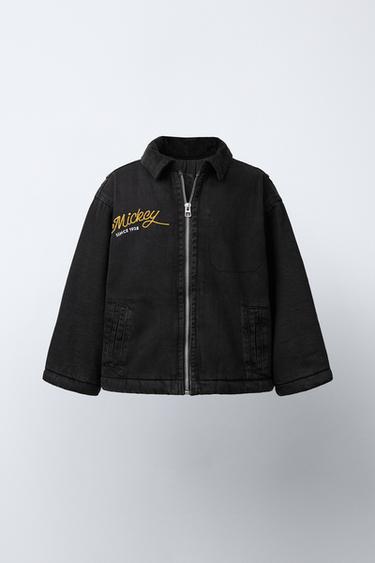Zara Утепленная джинсовая куртка MICKEY MOUSE © DISNEY