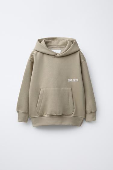 Zara Базовое худи с капюшоном
