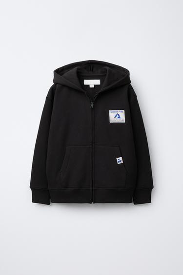 Zara Тренировочная куртка с молнией ZARA