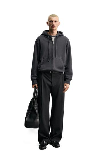 Zara Худи на молнии с капюшоном