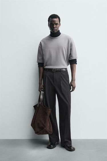 Zara Футболка с контрастной нашивкой