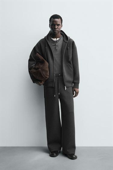 Zara Брюки WIDE FIT с эффектом неопрена