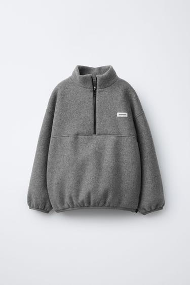Zara Толстовка из поларфлиса с нашивкой BENSIMON ® X ZARA купить с доставкой.