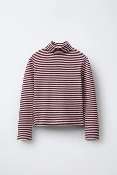 Лонгслив в полоску с воротником-стойкой BENSIMON ® X ZARA