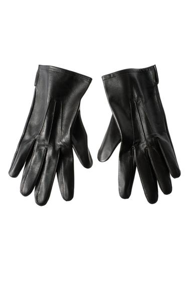 Zara Перчатки кожаные со швами