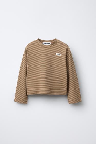 Zara Полосатая футболка с эмблемой BENSIMON ® X ZARA купить с доставкой.