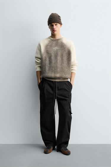 Zara Джемпер LOGOS SPRAY X SR_A