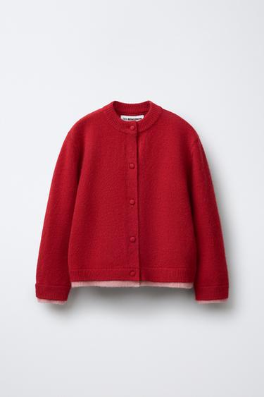 Zara Трикотажный кардиган с двойным низом BENSIMON ® X ZARA