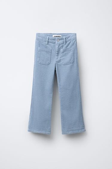Zara Вельветовые брюки STRAIGHT FIT — BENSIMON ® X ZARA
