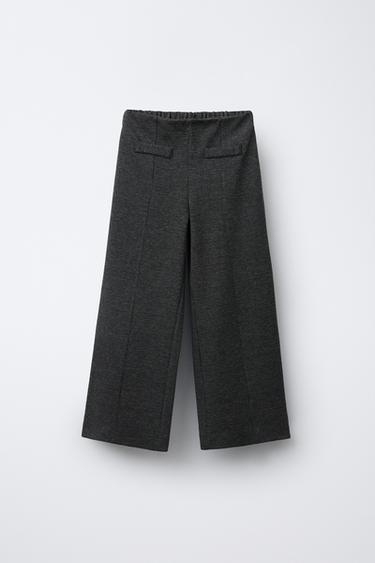 Zara Прямые брюки с рисунком «гусиная лапка»