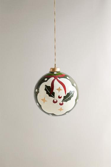 Zara Елочное украшение PAPER HOLLY BAUBLE