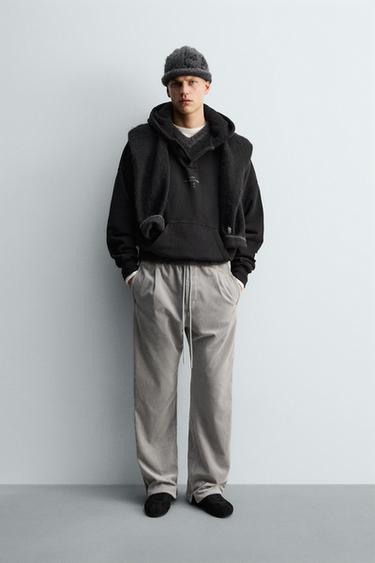 Zara Худи с косметичным карманом и застежкой X SR_A