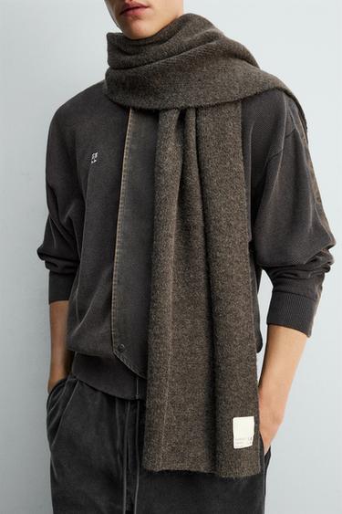 Zara Шарф из текстурированной пряжи X SR_A
