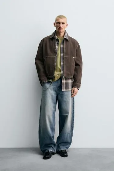 Куртка с контрастным текстурным узором- Заказать в России