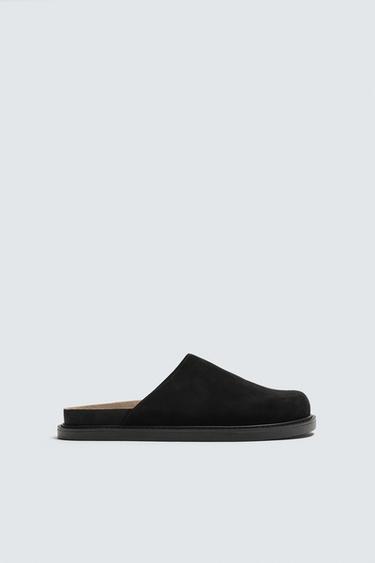 Zara Кожаные сабо