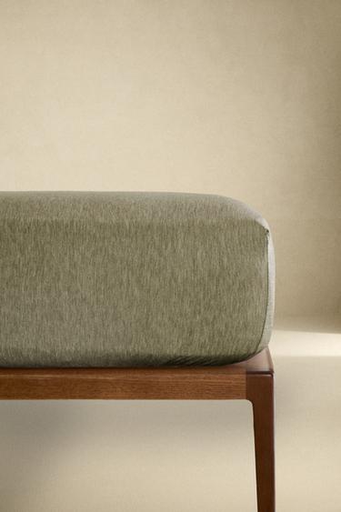 Zara Однотонный регулируемый нагруженный лист из микро-модального хлопка (140 г / м²) | высота 30 см