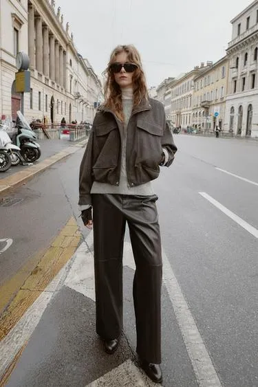 Бомбер с жаккардовым узором в елочку- Заказать в России