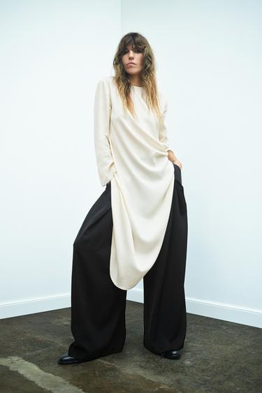 Zara Асимметричный свободный топ из коллекции ZW