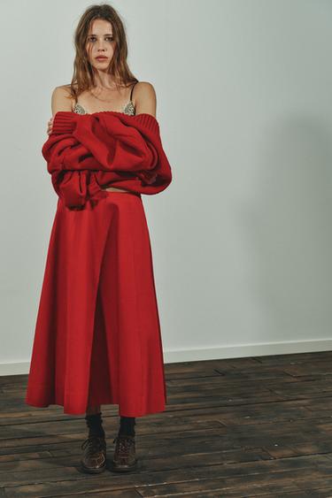 Zara Юбка миди в складку