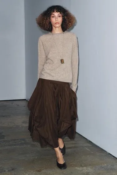 Объемная юбка миди — ZW COLLECTION