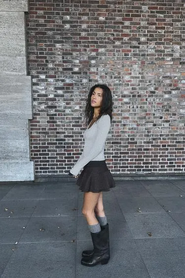 Футболка с эффектом двойной драпировки