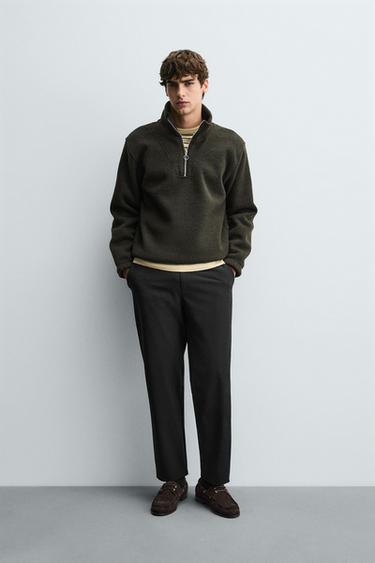 Zara Брюки из комфортного текстурированного материала