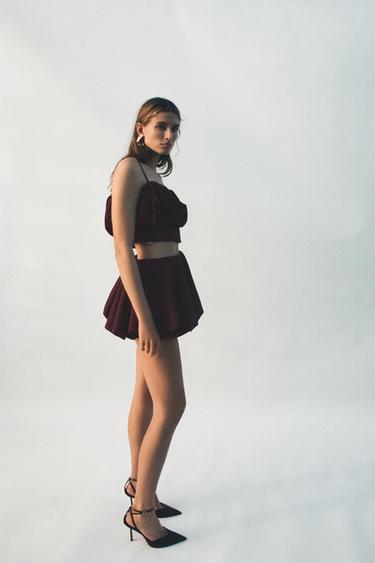 Zara Топ-баллон на бретелях