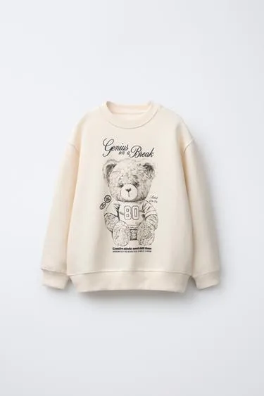 Толстовка с принтом «медвежонок»- Заказать в России