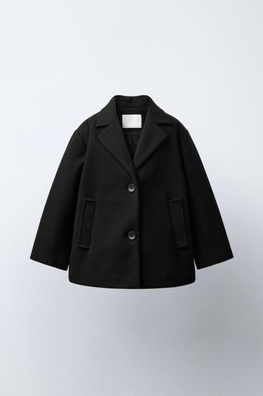 Zara Пальто из шерстяной ткани