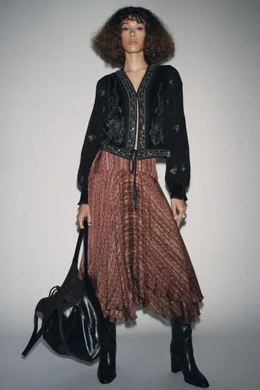 Длинная юбка с принтом — ZW COLLECTION