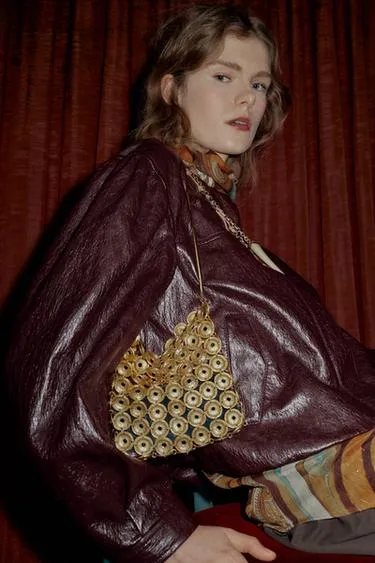 Сумка-мешок с металлическими деталями- Заказать в России