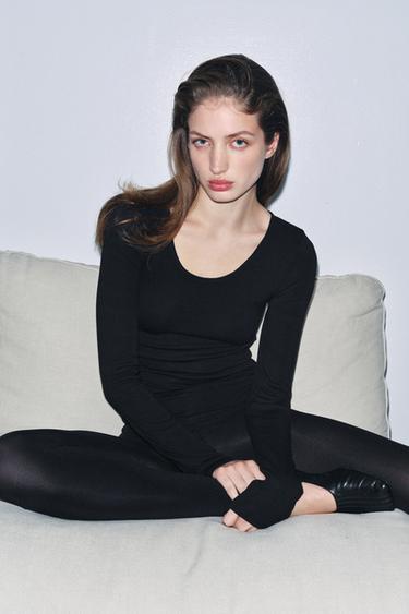 Zara Футболка с длинными рукавами