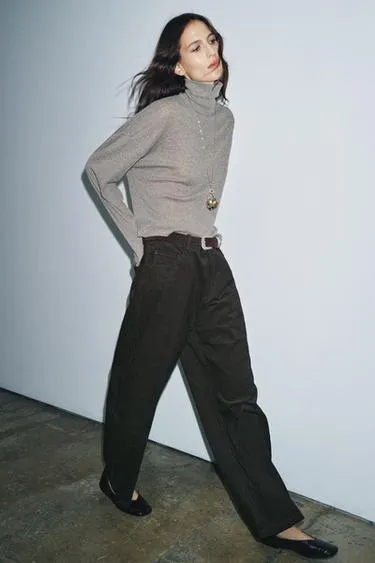 Широкие брюки в полоску — ZW COLLECTION