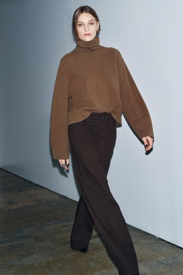 Zara Джинсы WIDE LEG с высокой посадкой — ZW COLLECTION купить с доставкой.