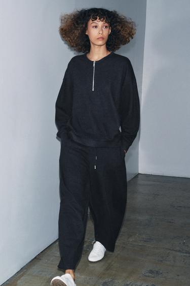 Zara Толстовка на молнии с мягким рубчиком купить с доставкой.
