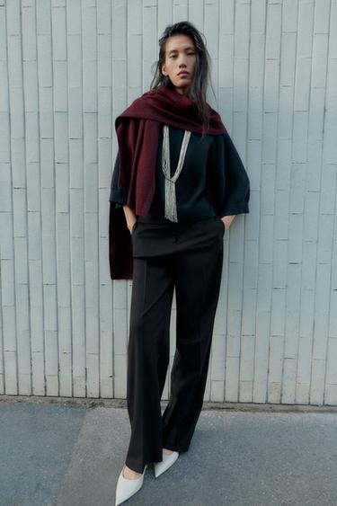 Zara Тонкий вязаный шарф